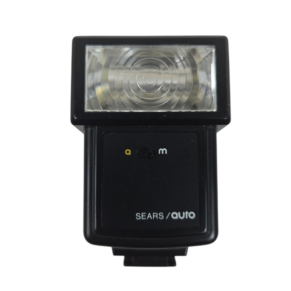Vtg Sears 35mm Auto Flash Model 330.80170 Hong Kong Tested SEE VIDEO